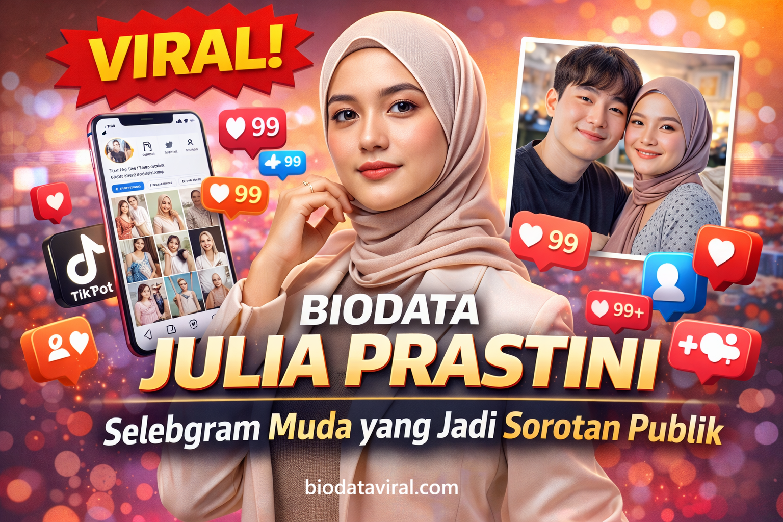 Viral! Biodata Julia Prastini, Selebgram dan Tiktoker Muda